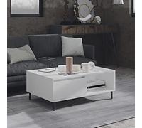 BUKSCYJS Petite table d'appoint pour salon, table basse, blanche, 90 x 60 x 35 cm, convient pour chambre à coucher, salon, bureau, salle de réunion, bureau