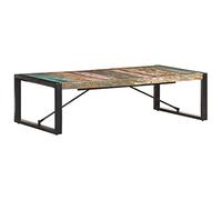 BUKSCYJS Table basse moderne pour salon, 140 x 70 x 40 cm, en bois recyclé massif, convient pour chambre à coucher, salon, bureau, salle de réunion, bureau