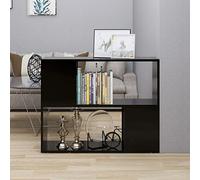 BUKSCYJS Table TV, meuble TV, meuble bas, noir, 80 x 24 x 63 cm, convient aux matériaux du bois, pour salles de réception, salon, chambre à coucher, salle de bains, bureau