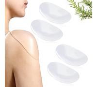 BUKYCAT 2 Paire Coussinets Épaulettes Silicone, Épaulettes Transparents Invisibles/Épaule Push-up Coussinets Adhésifs, Épaulettes Femme pour Femme Homme Blazer Vêtements Blouses T-Shirt