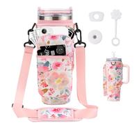BUKYCAT Sac pour Bouteille d'eau pour Tasse Stanley 1.2L / 40oz, Sac pour Accessoires Stanley Cup, Sac Stanley Cup, avec Sangle et Poche pour Téléphone Pochette, pour Randonnée