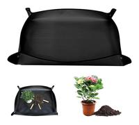 BUKYCAT Tapis de Rempotage de Plantes 150x100 cm, Tapis de Jardinage Imperméable, Tapis de Parc pour Cochon d'Inde, Tapis de Plantation de Jardinage Noir pour Repiquage,Rempotage,Succulentes