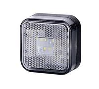 BUL BARS 1 x 4 SMD LED Blanches feu de gabarit latéral 12V 24V avec Marque d'homologation E feu de gabarit remorque Voiture Camion Voiture Lampe lumiè