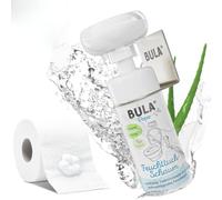 BULA® Popo Home Bundle - Bouteille de mousse humide de 150 ml + pompe à mousse florale avec support en acier inoxydable | Mousse Popo comme alternative durable aux lingettes humides (bébé et