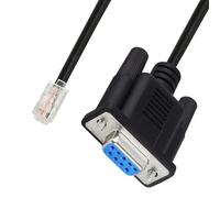 BULAIDAI Câble de Console DB9Pin à RJ9 4P4C, pour routeurs, commutateurs, pare-feu, cordon adaptateur RS232 de 180CM, fil réseau