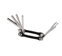 BULAIDAI Compacts Outil de réparation de vélo en acier au carbone Outil multifonction pour réparation d'urgence pour cyclistes professionnels et occasionnels Outil de vélo en acier au carbone