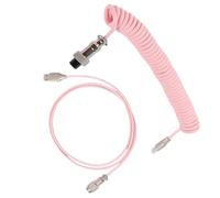 BULAIDAI Connecteurs d ' aviation en métal, câble enroulé USB Type C pour claviers mécaniques, spirales paracorde détachables