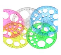 BULAIDAI Lot de 5 rapporteurs de cercles à 360 degrés pour rapporteur mathématiques