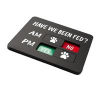 BULAIDAI Rappel d'alimentation pour chien et chat - Tableau d'indication quotidienne - Aimants de réfrigérateur et ruban adhésif double face - Cadeau avec aimant