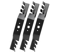 Bularie 942-04053-C Lames de mulching compatibles avec Cub Cad et Deck de 50", lames de tondeuse 942-04053-X pour Cub Cad et RZT-50, LTX-1050, Troy Bilt Mustang 50, remplace 742-04053, Toro 112-03166