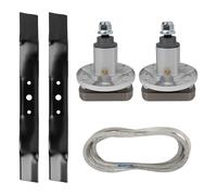 Bularie Kit de reconstruction de tondeuse à pont de 106,7 cm pour John Dee re Sa BRE Scot ts, (2) broches GY20050, (2) lames de tondeuse GX20433, (1) courroie de pont GX20433, compatible avec L100