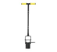Bulb Planter Tool, Long Handle Transplanter, Multi Purpose Steel Digger for Soil Loosening, Ergonomic Things for Seedling, Transplantation and Lawn Care