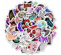 BulbaCraft Lot de 100 autocollants bizarres pour adultes, cadeaux étranges, décalcomanies psychédéliques, décalcomanies trippy, accessoires bizarres, cadeaux pour homme et femme