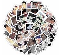 BulbaCraft Yaoi Lot de 100 autocollants en vinyle imperméable pour ordinateurs portables, bouteilles d'eau, anime, manhwa, manga - Jaune