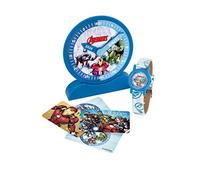 Bulbbotz Horloge de démonstration et Montre analogique pour Apprendre à Lire l'heure, Marvel Avengers, TFV8