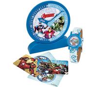 Bulbbotz Horloge de démonstration et Montre analogique pour Apprendre à Lire l'heure, Marvel Avengers, TFV8