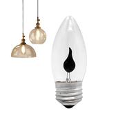 Bulbe de lueur de flamme LED - Candle électrique E27 / E14 | Lumière scintille pour la décoration d'Halloween | Lampe à flammes White 2700k 3W White 3W | Lampe à LED avec effet de flamme et style vint