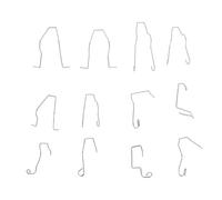 Bulbe de Retenue Clips de Ressort pour H1 / H3 / H4 / H7,12PCS Clip de Bulbe Clip Bulbe Universal Car Phare de la Voiture Clombe