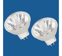 BULBEAWICK MR11 Ampoules halogènes 6V 5W 12V 10W 35W (paquet de 2) Base bi-broches GU4, blanc chaud 2700K dimmable 6V-5W