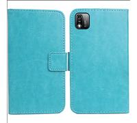 Bulbior Housse Coque pour Logicom Le Flow 6.26" PU Cuir Etui Leather Case Cover Flip Cas Couverture Protecteur Portefeuille Book Wallet (Bleu)