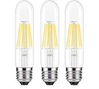 Bulbright T10 6W LED Ampoule de Filament Forme classique sphérique,220V E27 Culot, Blanc Chaud 2700K, Angle de Faisceau 360°, Equivalent à 60 Watt, Lot de 3 (6)