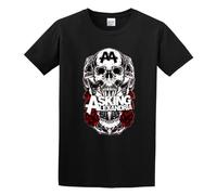 bulei Asking Alexandria Black Shadow Unisex 100% Cotton Short-Sleeve T-Shirts Black M