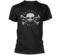 bulei Backyard Babies Skull Unisex 100% Cotton Short-Sleeve T-Shirts Black M