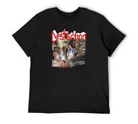 bulei Destruction Mad Butcher Unisex 100% Cotton Short-Sleeve T-Shirts Black S