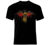 bulei German Eagle Unisex 100% Cotton Short-Sleeve T-Shirts Black L