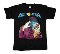 bulei Helloween Keeper of The Seven Keys'87 Gamma Ray Avantasia Rage Unisex 100% Cotton Short-Sleeve T-Shirts Black M