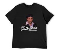 bulei Hi, I'm Date Mike Nice to Meet You Unisex 100% Cotton Short-Sleeve T-Shirts Black S