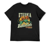 bulei Masters The Universe Eternia Battle Cats 1983 He-Man Cringer Unisex 100% Cotton Short-Sleeve T-Shirts Black M