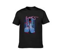 bulei The Kinks The Great Lost Kinks Album Unisex 100% Cotton Short-Sleeve T-Shirts Black M