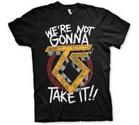 bulei Twisted Sister Were Not Gonna Take It Unisex 100% Cotton Short-Sleeve T-Shirts Black XXL