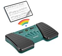 Buletooth Pédale sans fil pour retourner les pages, pédale de musique pour téléphones, iPad, tablettes, téléphone, rechargeable, mains libres, pédale de retournement de page, antidérapante