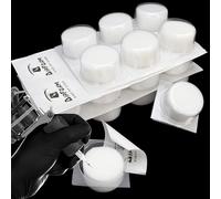 BuleVina Lot de 24 tasses de rinçage jetables en mousse de trempage, bouchons propres pour aiguille à cartouche professionnelle et nettoyage des pointes - Tattoo Dip Cup Caps Tattoo Supplies Box