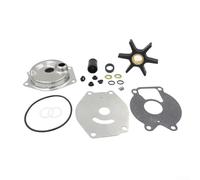 Bulevisiter 99157T2 Kit de réparation de pompe à eau supérieure pour hors-bord Mercury, 15-25 HP 9,9-15 CV Plaque d'acier pour moteur Joints de turbine en néoprène