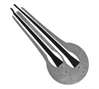 Bulevisiter Altaï Harpe à mâchoire traditionnelle à deux tons en acier inoxydable Instrument de musique ethnique Harmonica à bouche pour débutant 13 x 5,25 cm