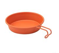 Bulevisiter Assiette de camping en acier inoxydable avec poignée, 280 ml, vaisselle d'extérieur pour pique-nique, randonnée et barbecue, pour une longue durée sans batterie de cuisine résistante à 300