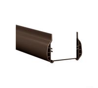 Bulevisiter Bande d'étanchéité de bas de porte en PVC - Coupe-vent et isolation acoustique - Pour portes de 3,5 à 5,5 cm de large - Couleurs marron, blanc, gris, noir, orange (marron)