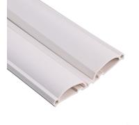 Bulevisiter Bande d'étanchéité flexible en PVC pour bas de porte - Coupe-vent et étanche - Isolation acoustique sous la porte - Blanc