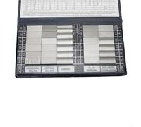 Bulevisiter Bloc d'échantillons de comparaison de rugosité extérieure pour inspection mécanique des pièces avec plage Ra 0,05-12,5 mm et ensemble de 30 pièces (SKU)