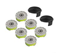 Bulevisiter Bobine de rechange pour débroussailleuse WG168 WG184 WG190 WG191 - Lot de 6 bobines WA0014 de 6,1 m pour ligne en nylon Helix Design + 2, compatible avec WA0037 50024577