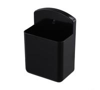 Bulevisiter Boîte de rangement murale pour télécommande AC TV ABS blanc 10 x 6,5 x 4 cm (noir)