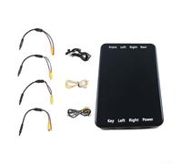 Bulevisiter Boîtier de contrôle convertisseur de canal vidéo 4 voies pour système de vue panoramique à 360 degrés de voiture, commutation automatique de caméra avant, arrière, gauche et droite,