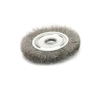 Bulevisiter Brosse plate en fil d'acier inoxydable 7,6 cm pour meuleuse d'angle, diamètre extérieur de 75 mm, alésage de 6 mm, pour ébavurer et nettoyer sur des surfaces métalliques