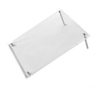 Bulevisiter Cadre photo transparent en acrylique pour A3/pour A4/A5/pour papier A6 avec clous métalliques amovibles pour bureau, maison, restaurant, bureau, licence commerciale (20,3 cm)