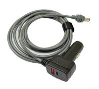 Bulevisiter Chargeur de voiture pour Mini, câble d'alimentation CC 12-48 V avec charge rapide PD30W, ports USB et USB-C, design étanche, cordon de 5 m de long, noir (300 cm)