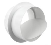 Bulevisiter Clapet anti-retour rond en PVC pour système de ventilation de salle de bain et cuisine, 80 mm, 100 mm, 110 mm, 120 mm, 150 mm, 200 mm, blanc (120 mm)