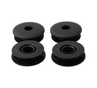 Bulevisiter Clips de rétention de tapis de voiture compatibles avec Focus Escape - Lot de 8 attaches ABS noires pour sécuriser les tapis de sol et glisser sous les pédales